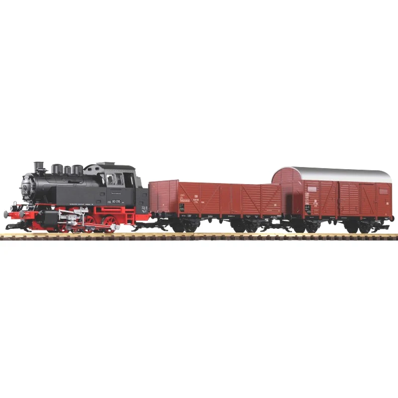 PIKO Train Model G Type 1:22.5 Steam+wagon Set with Simulated Sound Effects/smoke Effects 37120 Electric Toy Train