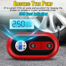 

12v Mini Car Air Compressor Tire Inflator Portable Electric Car Air Pump Motorcycle Digital Display Car Tire Pump