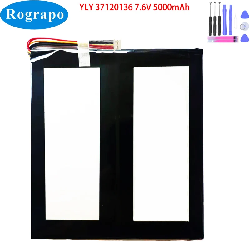 Yly 37120136 30120135 Portátil Tablet pc Bateria Pinos Fio Plug Novo 7.6v 5000mah