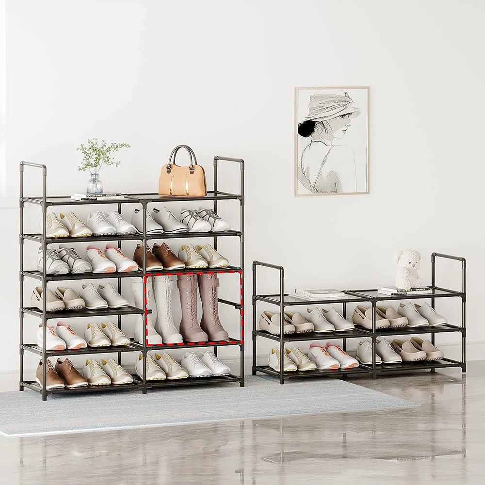 Boot Organizer Farberware Tier Metal Shoe Rack Shoe Rack Tier Long