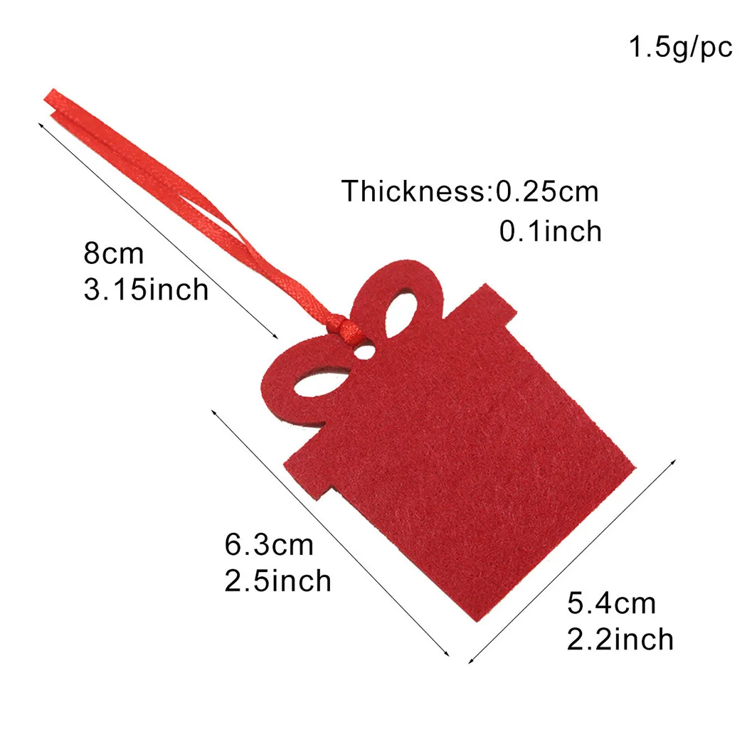 

Xmas Felt Ornament Door Felt Garden Gifts Ornaments Set Tree Wall Accessories Christmas DIY Decoration Hanging