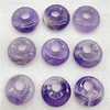 Natural Gem Stone Quartz Crystal Amethyst Lazuli 18mm Beads Donut Pendant Charm For Diy Jewelry Making Necklace Accessories 20pc 1