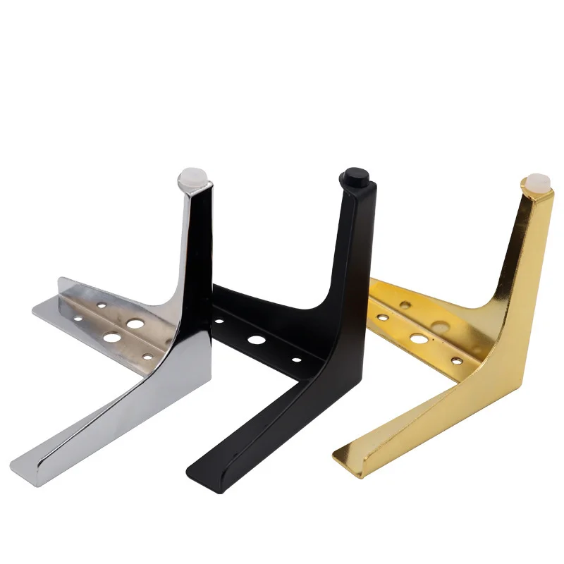 4pcs Modern sofa legs metal gold Black Iron furniture Feet for Table Bed Chair Desk Dresser Cabinet support Furniture Hardware