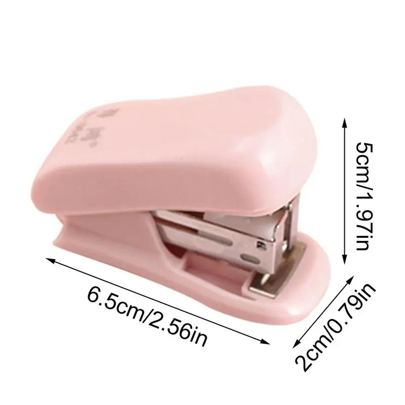 Mini Stapler With Staple Handheld Desk Stapler Reduced Effort Stapler Includes Built-in Staple Remover & 400 PCS Staple For