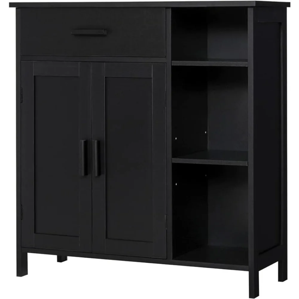 

Storage Cabinet with Doors and Shelves, Floor Storage Cabinet with Drawer, Accent Cabinet for Living Room, Hallway,Furniture