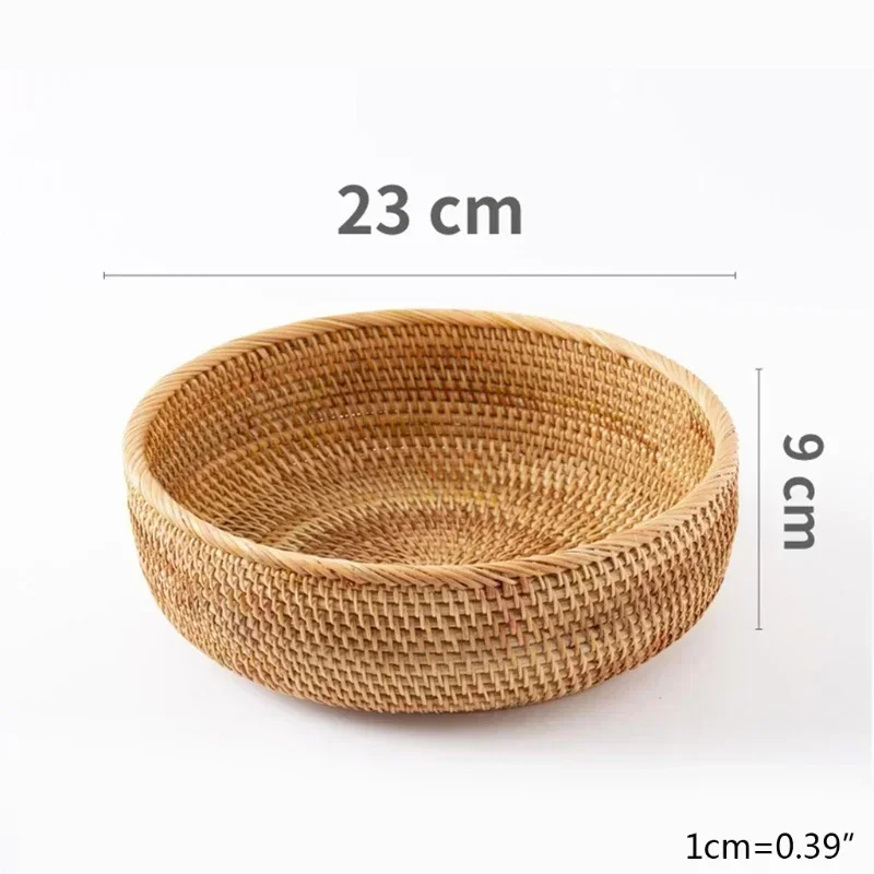 Handwoven Rattan Wicker Storage and Picnic Basket