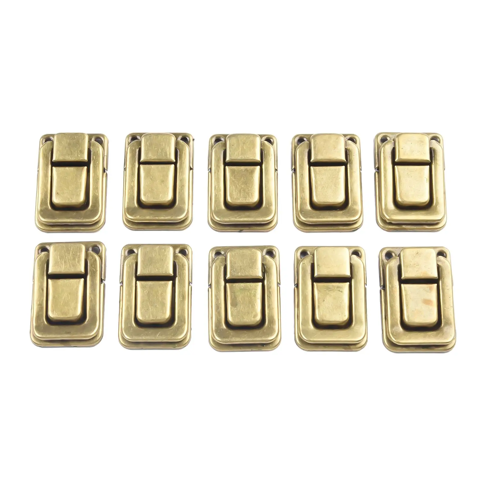 Description Picture 6 of item10PCS Antique Lock Metal Hasps Latch Jewelry Box Decorative Padlock Vintage Wooden Box Latch Buckle Cabinet Furniture Hardware