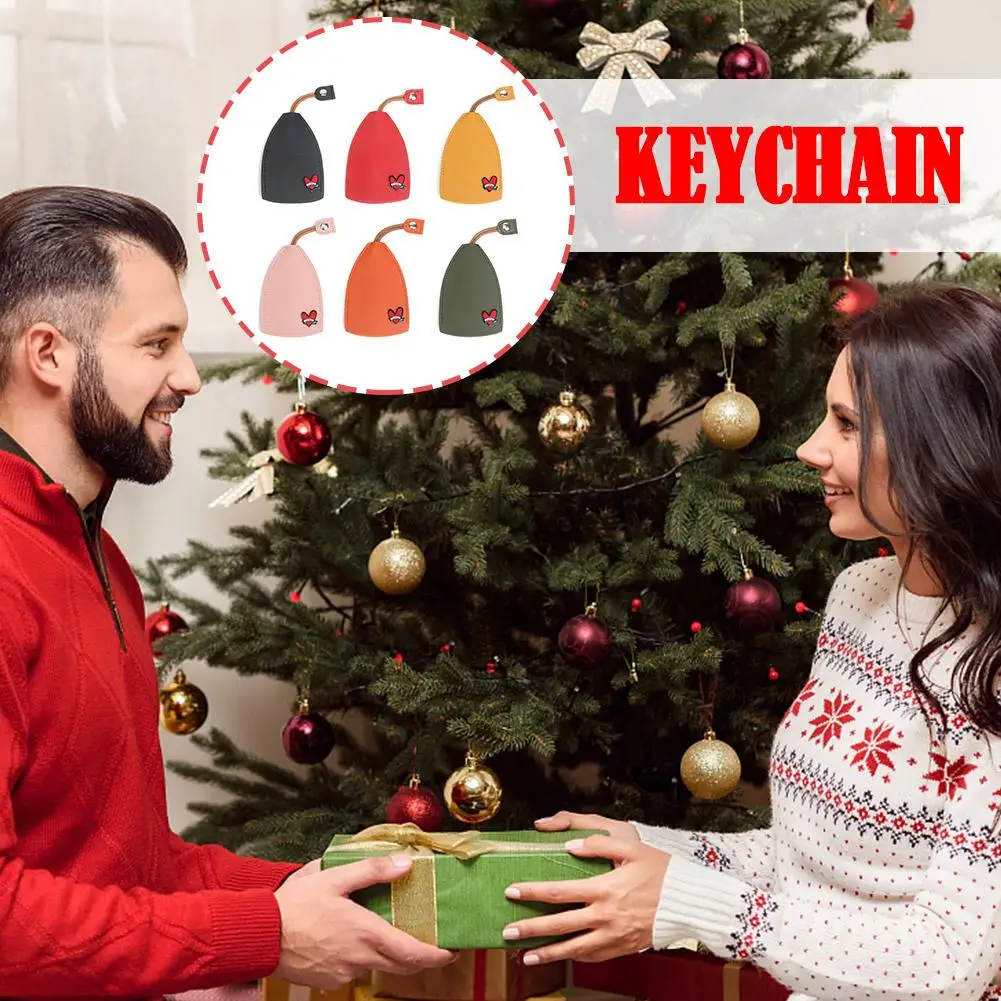 

Christmas Heart Key Box Cute Pull Out Key Wallets Case PU Leather Key Case Pull Type Pocket Key Holder For Keys Leather Key I2K0
