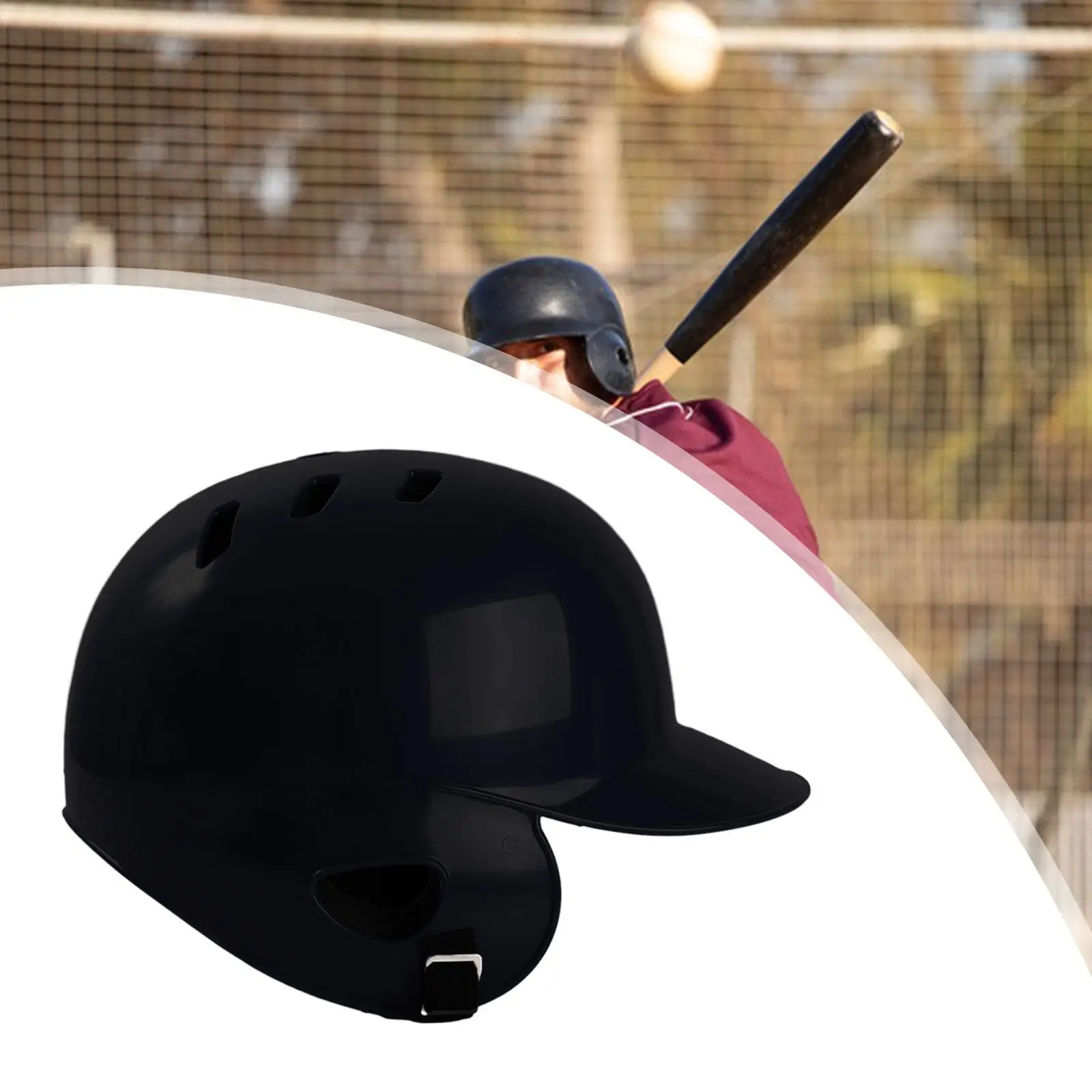 Baseball Batting Helmet for Adults Outdoors Shock Absorbing Breathable Comfortable Sports Open Face Softball Helmet Head Guard
