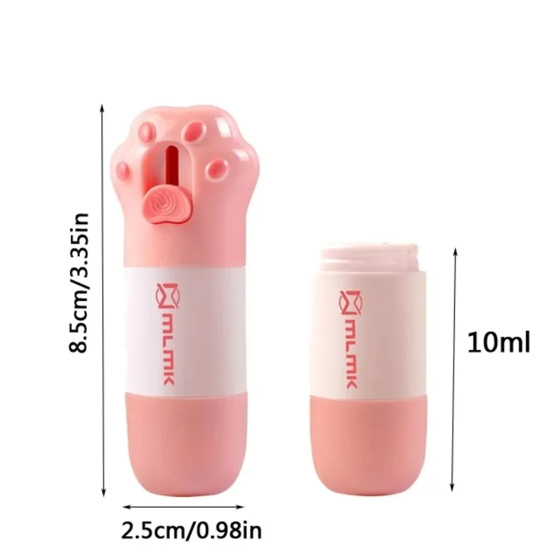 Cat Paw Double Head Express Tool Thermal Paper Correction Fluid with Knife Parcel Box Opener Anti Peep Privacy Protector Eraser