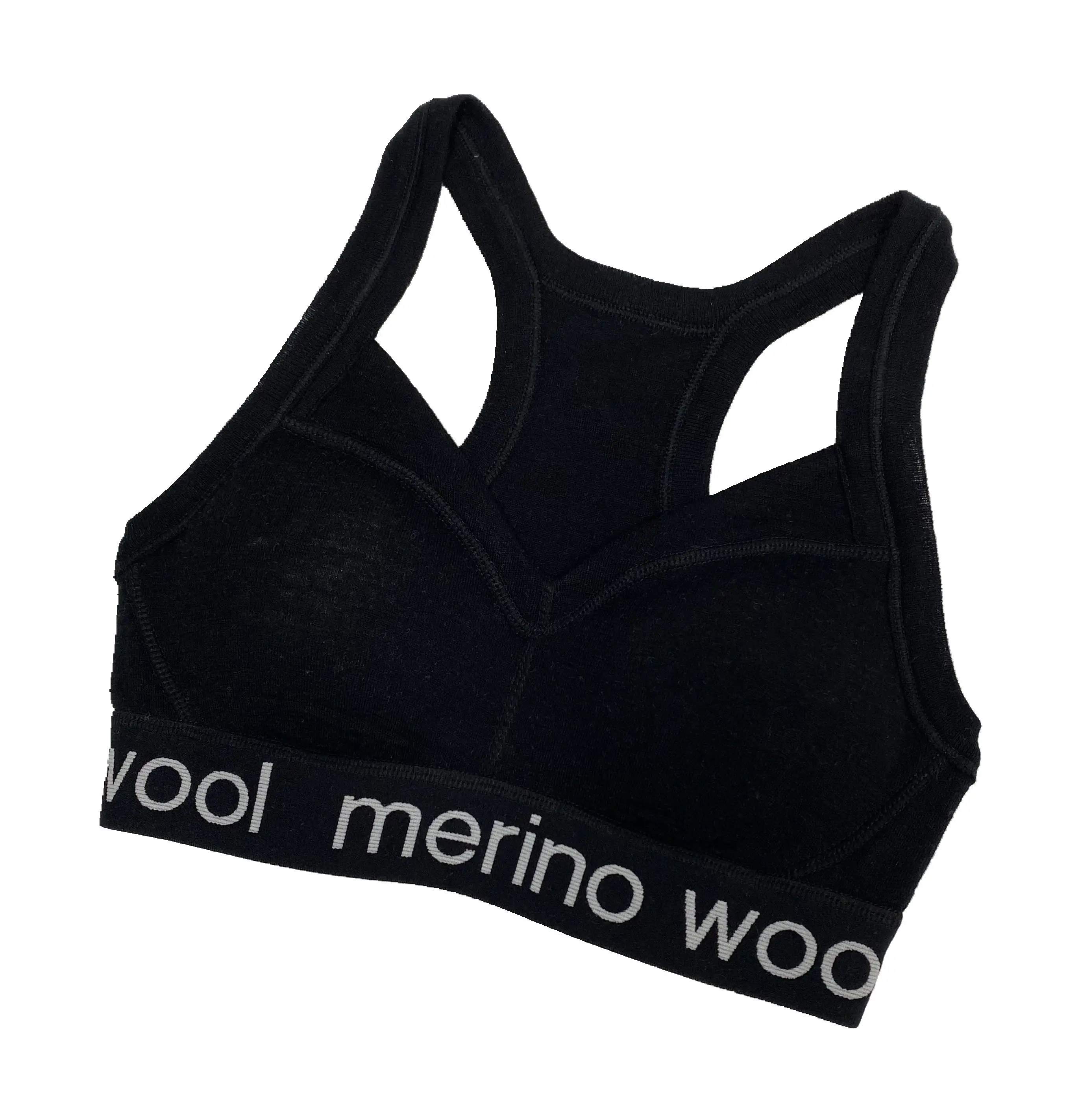 100% Merino Wool Tank Top Women Merino Wool Sports Bra Padded High