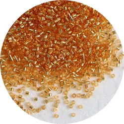 Elegant Silver Antique - Finish Glass Rice Beads, Hand - Woven - 1.6mm 30g 5400pcs (KB63 Deep Gold)