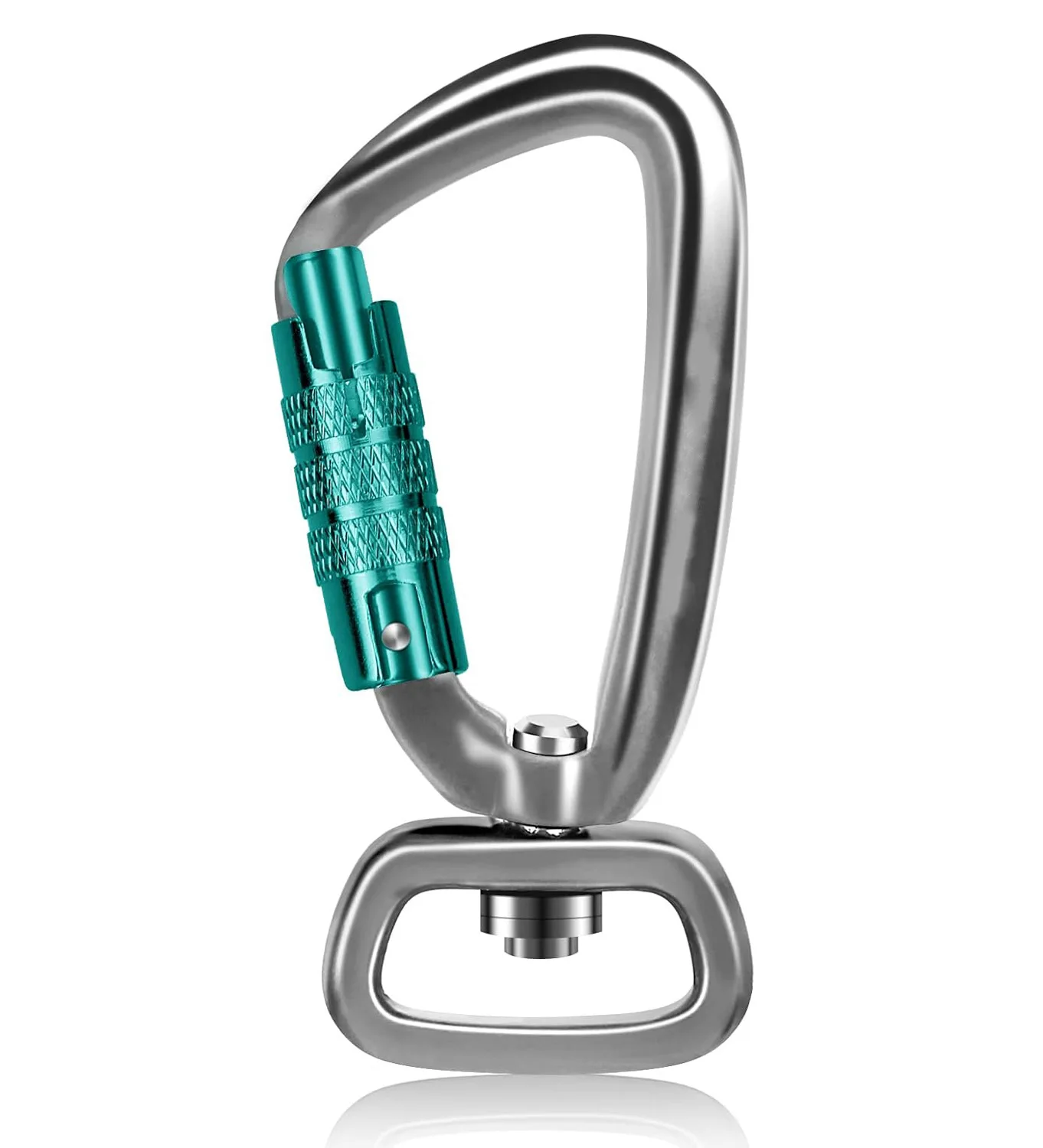 Climbing Carabiner 4/1PC 4KN Swivel Auto Self Lock Heavy Duty Hook Dog Leash Clip Snap 7075 Aviation Aluminum