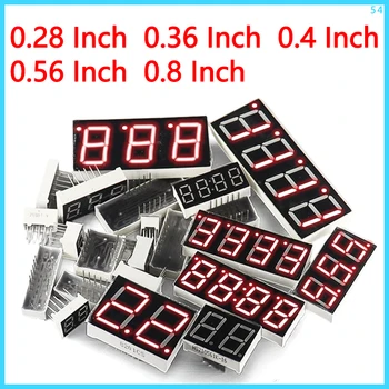 Display a tubo digitale a LED 0,28/0,36/0,4/0,56/0,8 pollici 1/2/3/4 bit 7 segmenti catodo comune/anodo rosso
