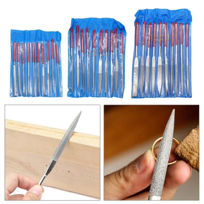 

10Pack Diamond Needle File Set Mini Needle File For Stone Glass Metal Carving Craft Hand Tools Needle File Set DropShipping