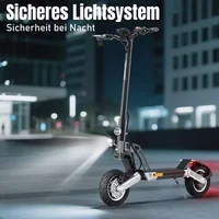 Trottinette électrique TODIMART G2-ZX 10 pouces pour adultes, moteur 500W, 48V 13Ah, autonomie 40-60 km, trottinette électrique pliable avec double freinage, certifiée ABE 6