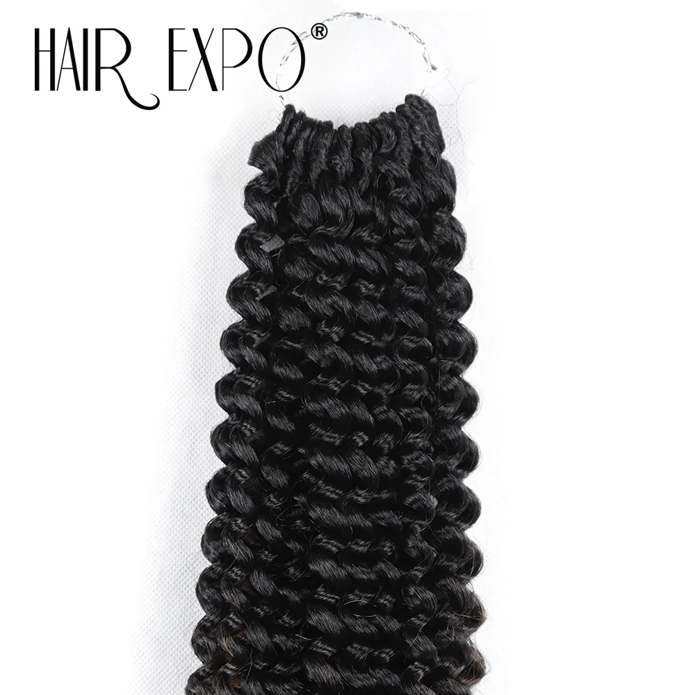 Pre-twisted Passion Twist Crochet Hair for Black Women Water Wave Crochet Braids Pre-looped Synthetic Braiding Hair Extensions 3