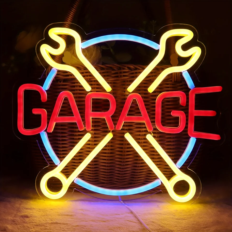 Insegna Al Neon A LED 30x30 Cm Per Parete – Alimentazione USB – Decorazione Per Camera Da Letto, Bar, Garage, Festa - 5