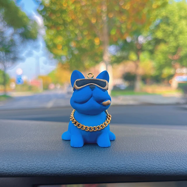Wear-resistant Bulldog Car Ornaments Feel Comfortable Resin Material Car Dashboard Decoration Car Accessories Interior Decor 2