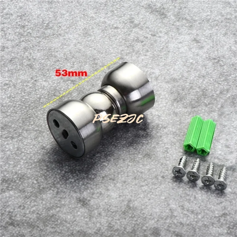 Stainless Steel Mini Bedroom Door Stops With Screw 1 Set 5.3CM Strong Magnetic Door Stoppers Bathroom Doorstop Wall Protection