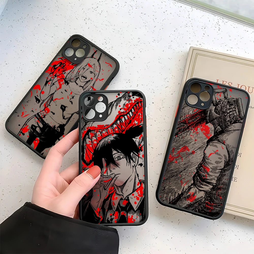 Chainsaw Man Anime Makima Transparent Phone Case