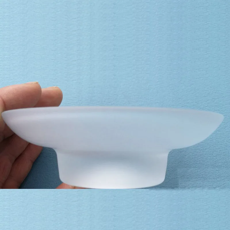 Matte and Transparent Glaess Soap Holder Bathroom Soap Dish Replacement Bathroom Fittings
