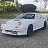 1:32 Mazda RX7 RX-7 FC INITIAL D Supercar Alloy Die Cast Toy Car Model Sound and Light Children's Toy Collectibles Birthday Gift 1