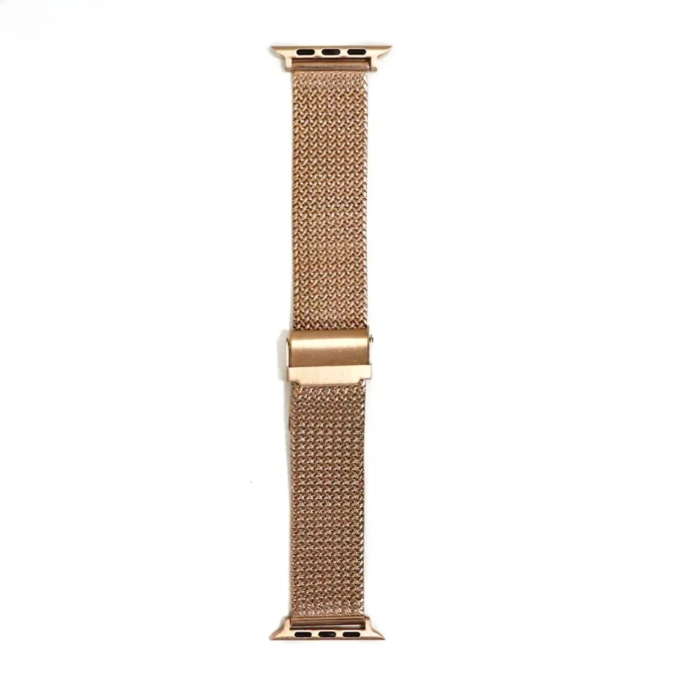 Premium Milanese Mesh Stainless Steel Watch Strap with Dual Safety Clasp - Adjustable Replacement Band