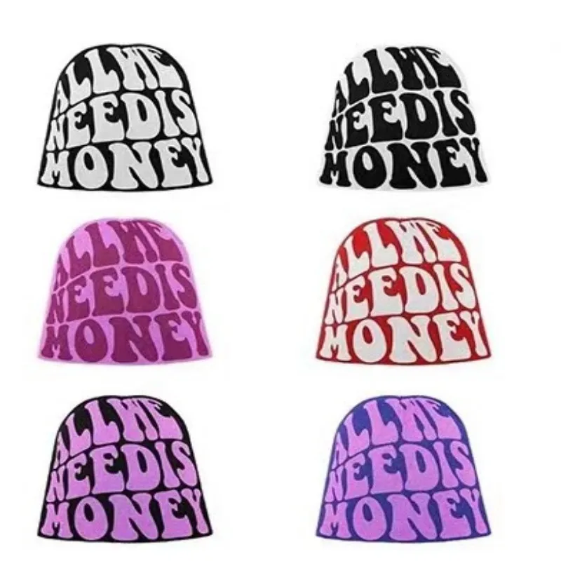 

New Knitting Beanies Hat Men Women Couple Hip Hop Rap Letter Fashion Versatile Warm Knitted Hat Cold Hat