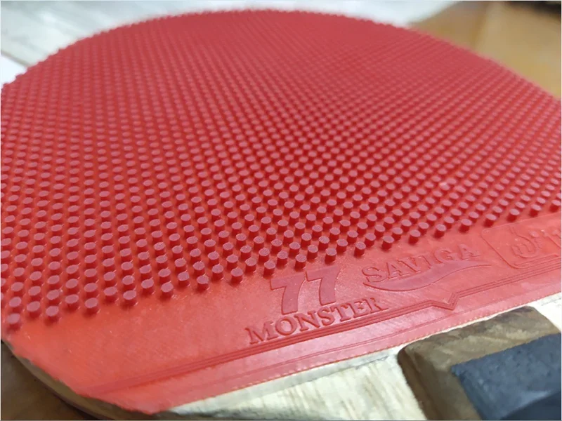 Description Picture 3 of itemSAVIGA 77 Monster Table Tennis Rubber Cured Medium Particle Long Pimples Offensive OX Ping Pong Rubber Good in Attack and Speed