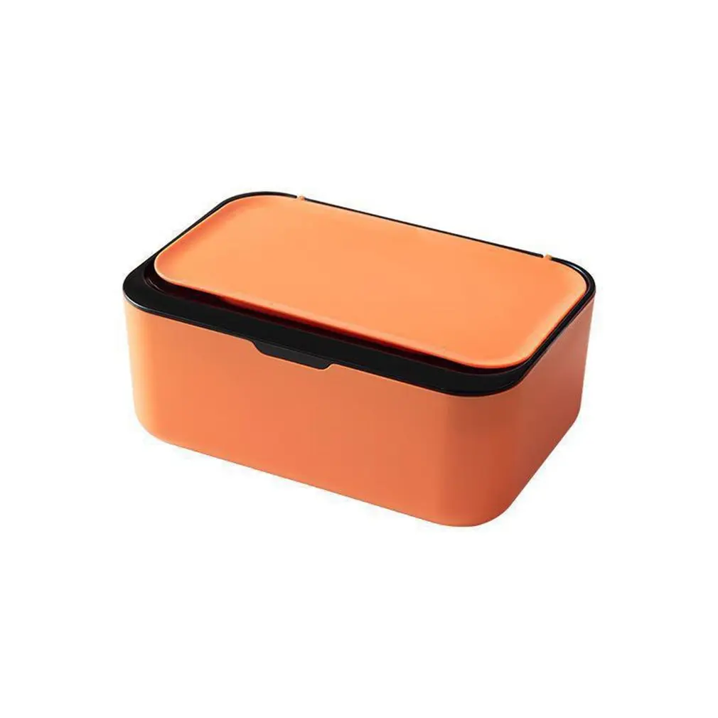 Desktop Tissue Box Dustproof Wet Wipes Storage Box With Lid