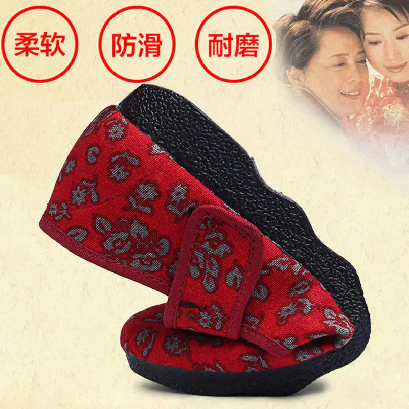 Embroidered Women Flats Flower Slip on Cotton Fabric Linen Comfortable Old Peking Ballerina Flat Shoes women shoes,women flats