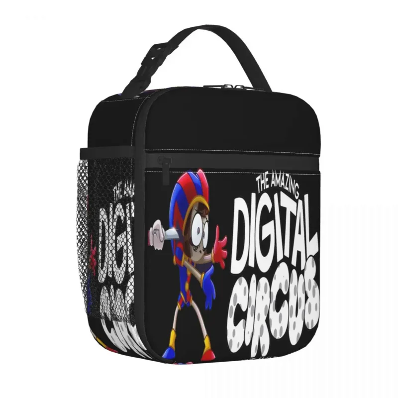 

Digital Circus Insulated Lunch Bags Cooler Bag Meal Container Cartoon Anime Tote Lunch Box Bento Pouch College Outdoor