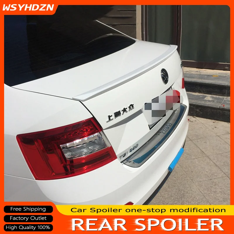 

2015-2017 For Volkswagen VW Skoda Octavia Spoiler High Quality ABS Material Car Wing Primer Color Rear Spoiler For Skoda Octavia