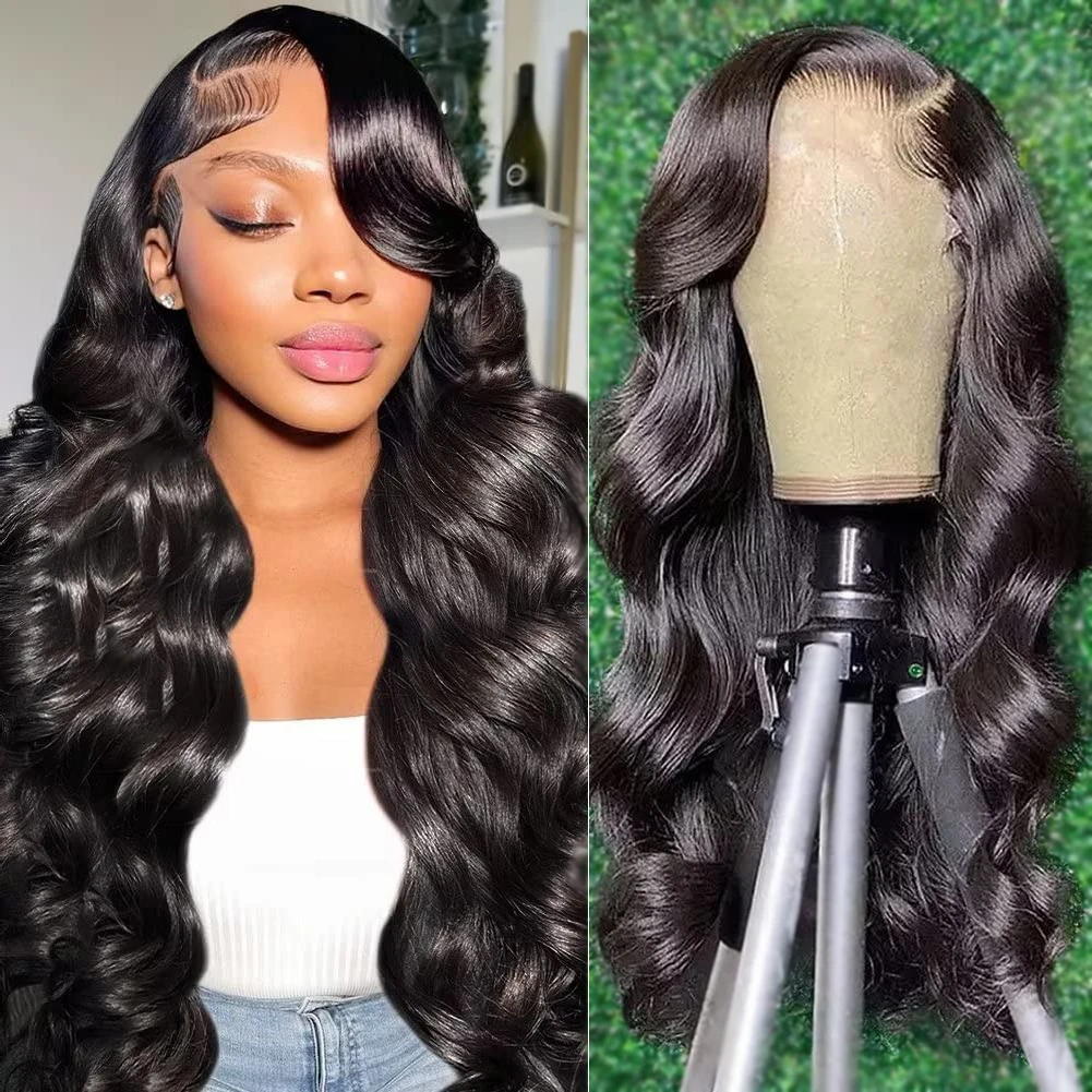 Fabc Guleless Wigs Body Wave Lace Front Wigs Human Hair Pre Plucked