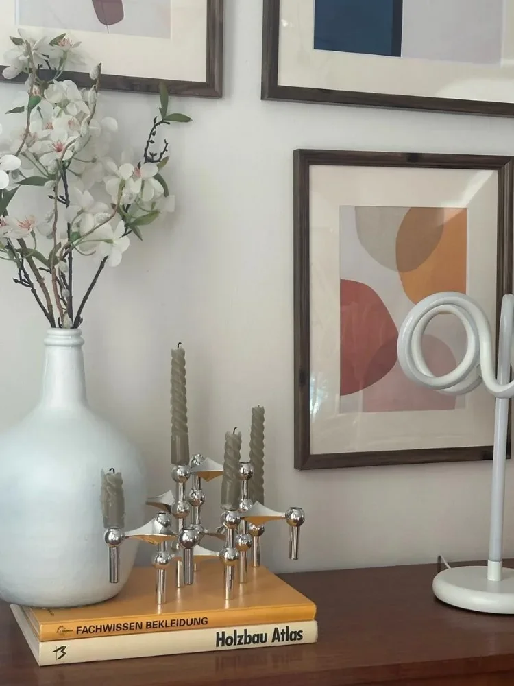 Metal Molecular Structure Candle Holder Image 18