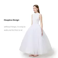 Jupon sans cerceaux en forme de A Aprildress, sous-jupe en crinoline pour robe de mariée 3