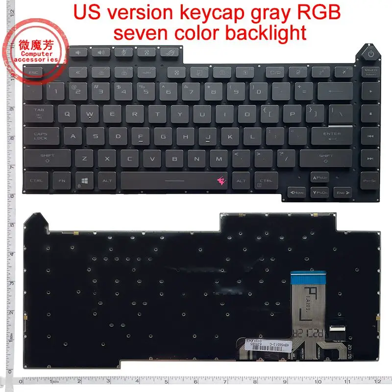 Teclado dos Eua com Retroiluminação para Asus Rog Strix Novo Eua G15 G513 G513rw G513rc G513rm G513qr G513qe G513im G513ie G513ic