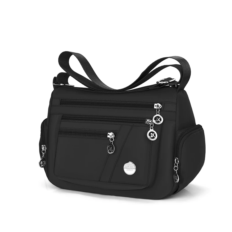 Bag Women's Large Capacity Shoulder Bag Waterproof and Wear Resistant Multi Pocket Commuter Leisure Outdoor Crossbody Bag