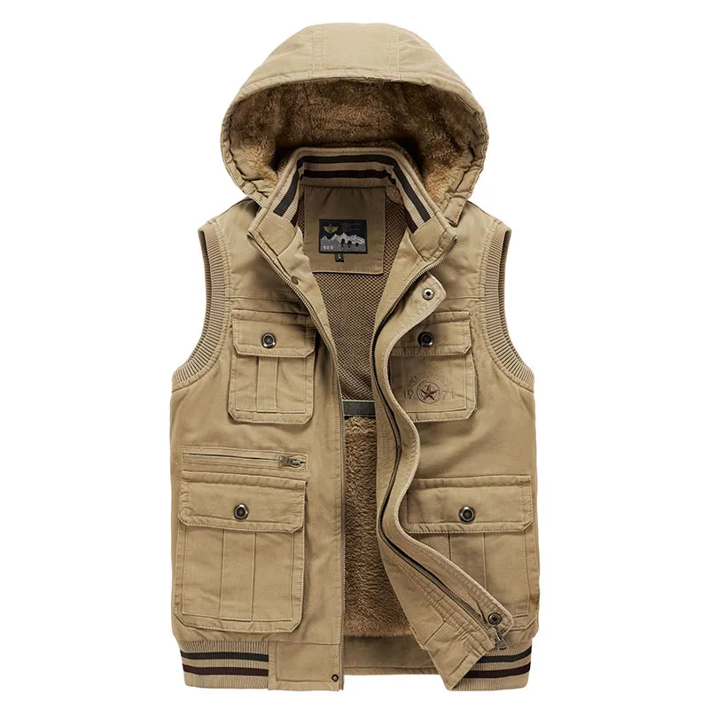 MAN VEST Summer Multi-pocket Hunting Tactical Men Mesh Male Military Work Coat Men's Sleeveless Jacket Clothing Free Shipping