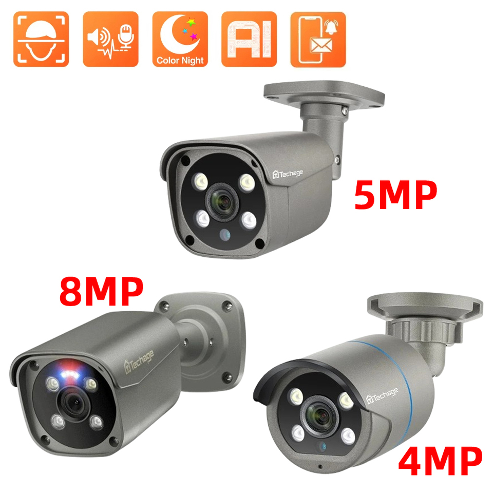 Techage H.265 4K 5MP 8MP POE IP ÐºÐ°Ð¼ÐµÑÐ° Ñ Ð´Ð²ÑÑÑÑÐ¾ÑÐ¾Ð½Ð½Ð¸Ð¼ Ð°ÑÐ´Ð¸Ð¾ Ð¾Ð±Ð½Ð°ÑÑÐ¶ÐµÐ½Ð¸Ðµ ÑÐµÐ»Ð¾Ð²ÐµÐºÐ° Ð¼ÐµÑÐ°Ð»Ð» ÑÐ»Ð¸ÑÐ½Ð°Ñ ÐºÐ°Ð¼ÐµÑÐ° Ð´Ð»Ñ ÑÐ¸ÑÑÐµÐ¼Ñ Ð²Ð¸Ð´ÐµÐ¾Ð½Ð°Ð±Ð»ÑÐ´Ðµ