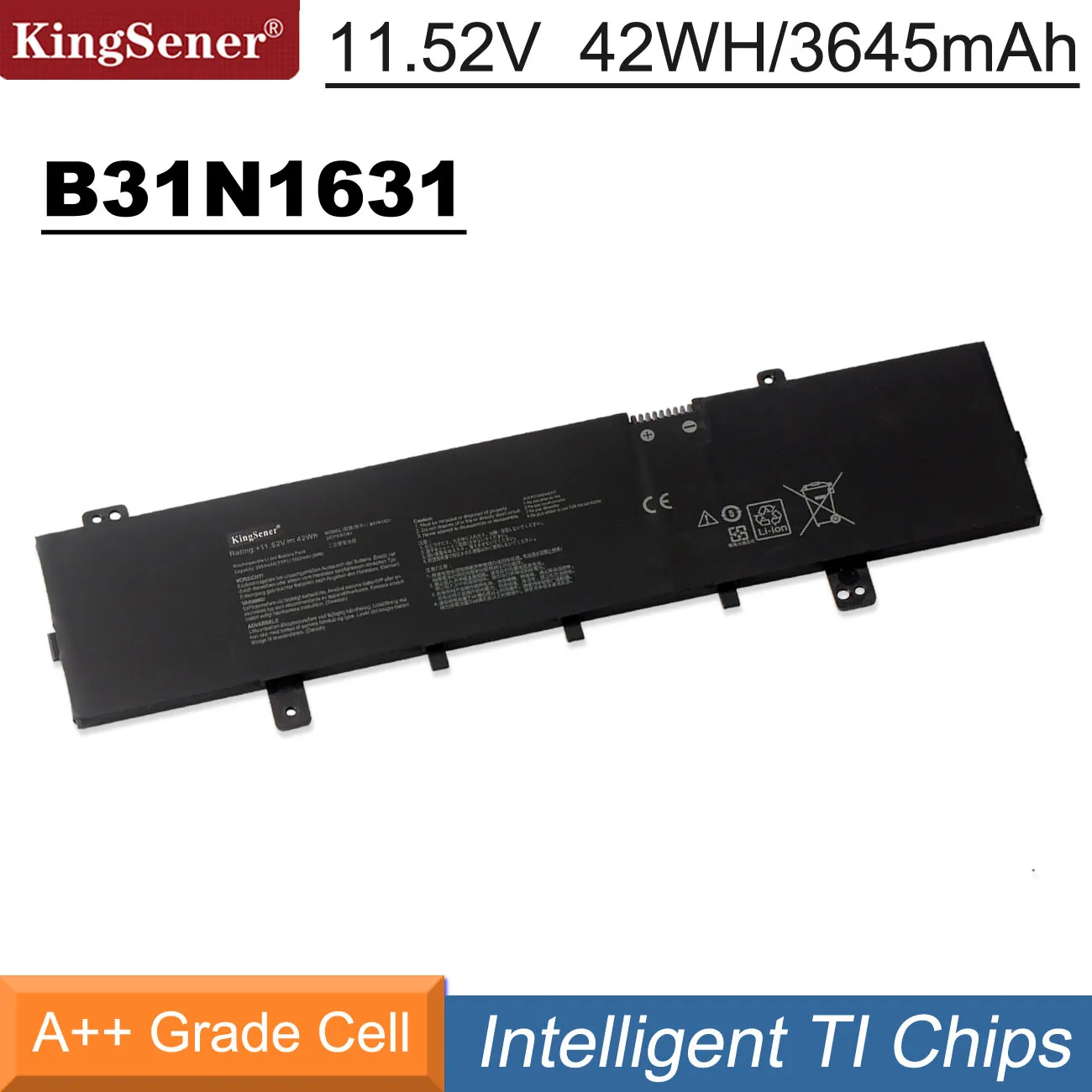 Bateria do Portátil para Asus Vivobook 15 X505za X505ba X505bp F505 F505za F505ba X505za-bq012t X505ba1a 42wh Kingsener-b31n1631