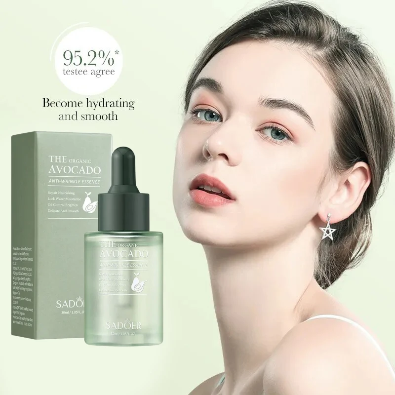 

Avocado Face Essence Organic Shea Butter Moisturizing Anti-Aging Whitening Repairing Nourish Smooth Facial Serum Skin Care