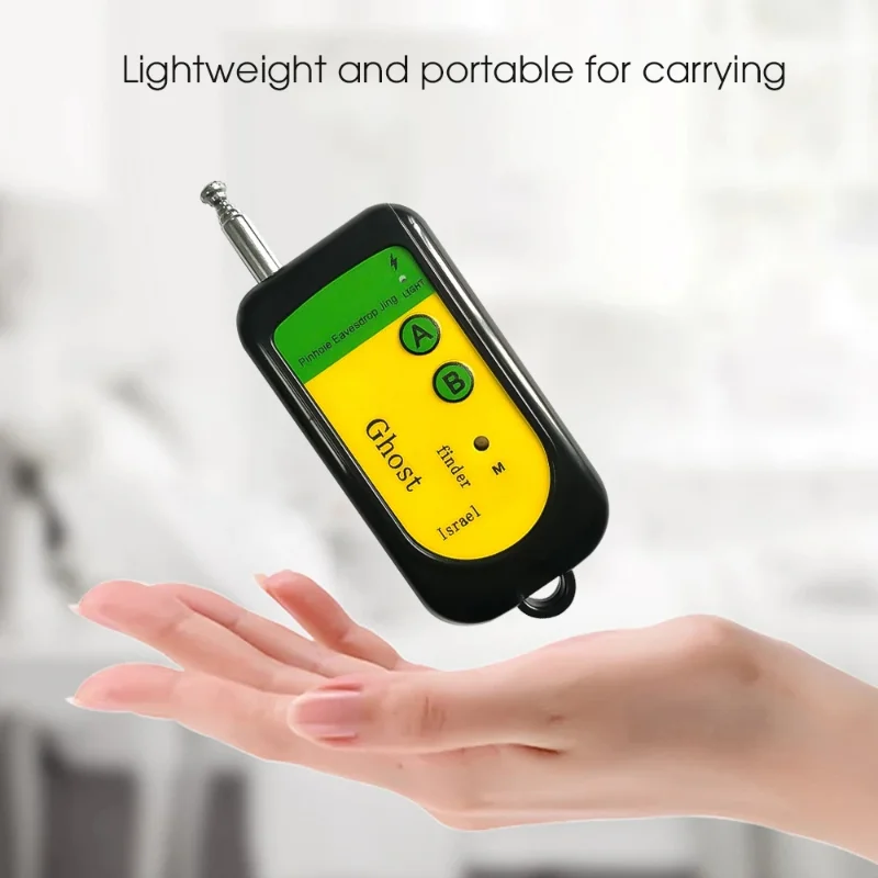 RF Wireless Signal Detector Tracker Portable Mini Camera Finder Full Frequency Alarm Device Anti-Spy Radio Wave Detector