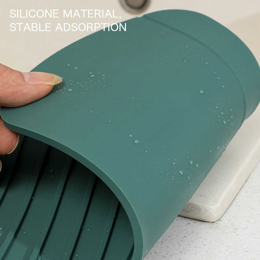 Kitchen Faucet Splash Pad Silicone Sink Faucet Splash Guard Mat Sponge Drain Rack Countertop Protector for Bath Kitchen Gadgets