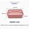 Silicone Lunch Box Food Grade Crisper Microwave Special Heating Lunch Box Freezer and Oven Safe Lunch Snack and Food Container 2