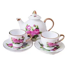 

1 Set Mini Tea Set Novelty Accessories Exquisite Detail for Role Play Tea Set Model Dollhouse Tea Set