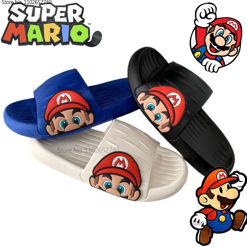 

Модные шлепанцы в стиле игры «Супер Марио», летние пляжные тапочки с аниме периферией, Повседневные тапочки для праздника, подарок на день рождения для детей, новинка 2023
