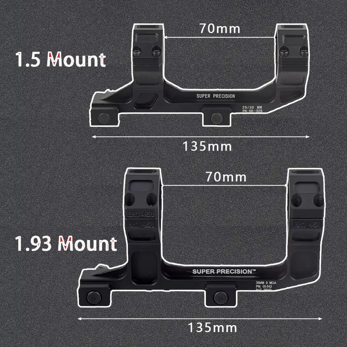 Rifle Scope Mount Tactical GEISS Automatics Airsoft AR15 AK47 Optical Scope Mount Cantilever 25.4mm 30mm QD Mount For Picatinny Rail Hunting