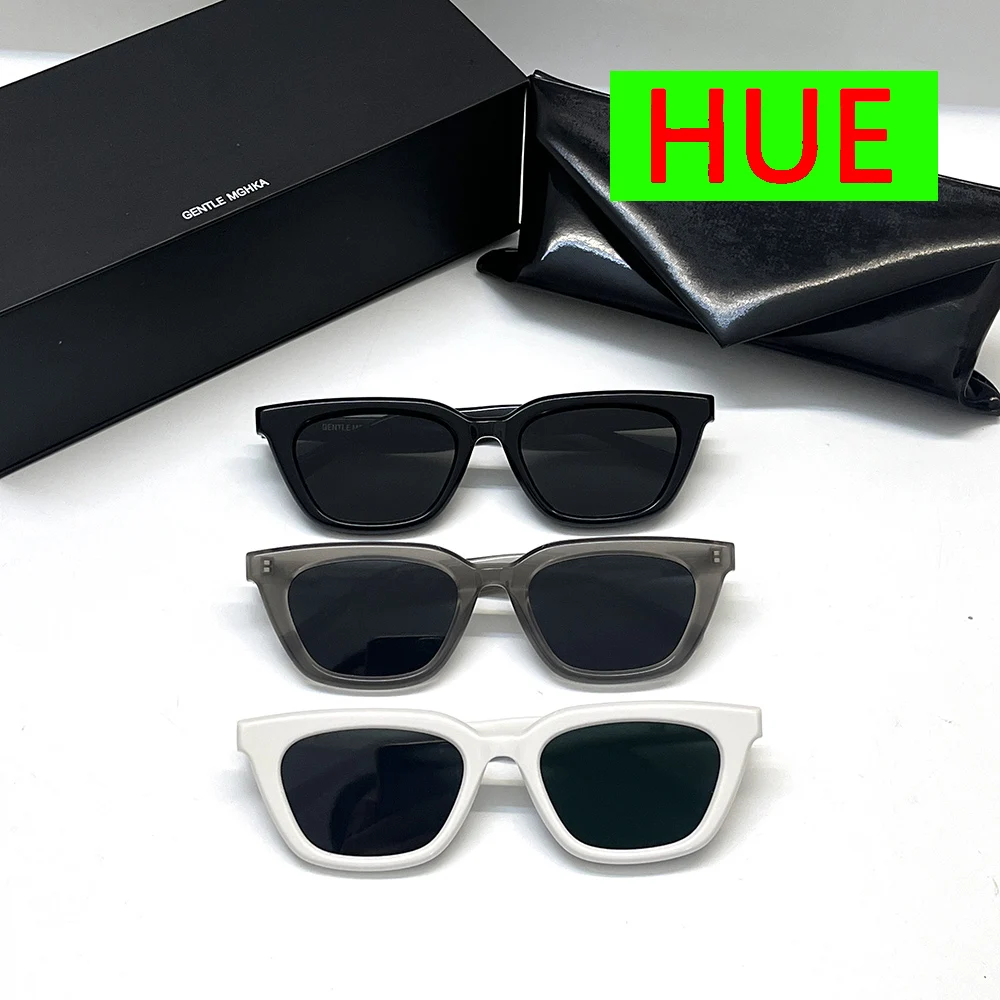 

New Fashion Korea GM Eyawear HUE Sunglasses Luxury Brand Design For Women Men CAT EYE Acetate UV400 SunGlasses With original box